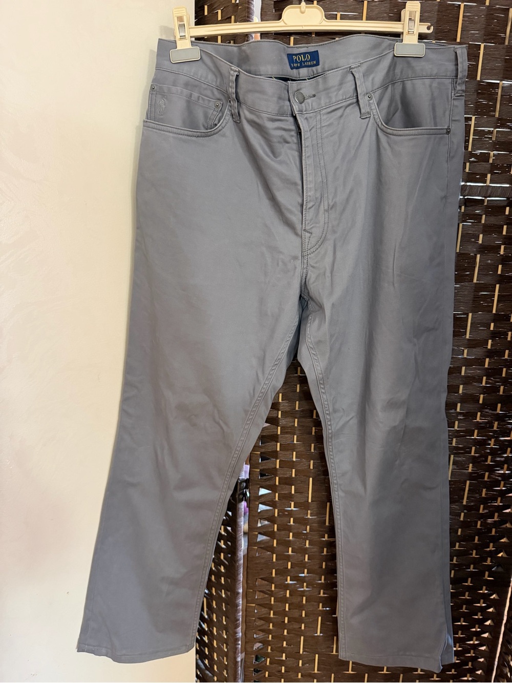 Polo by Ralph Lauren Men's Straight Jeans in Light Gray